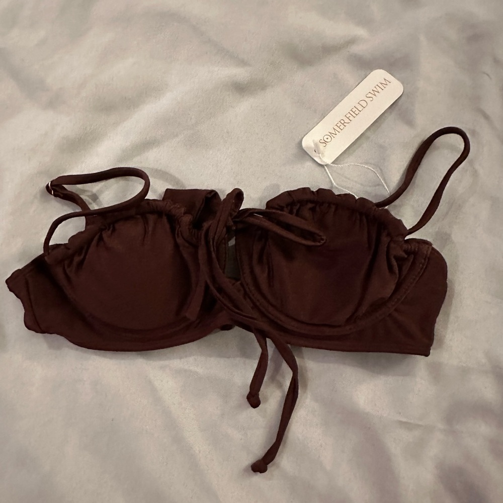 Somerfield Swim Cabarita Bikini Top color coco size XS